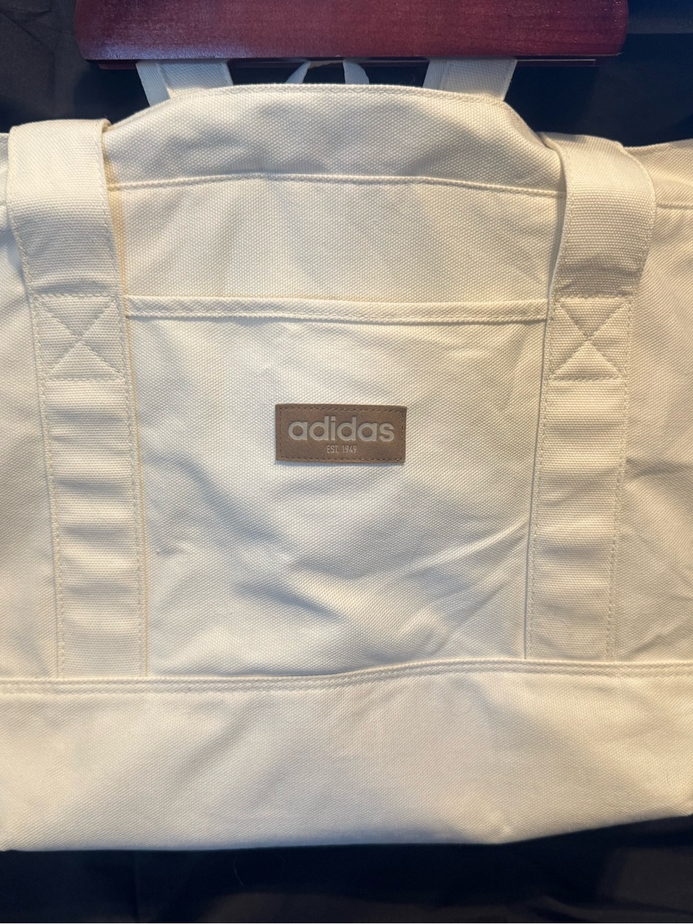 adidas Cream Canvas Everyday Tote